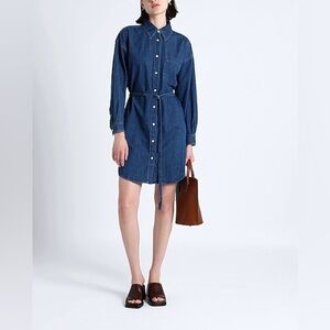 Arket Blue Long Sleeve Denim Dress